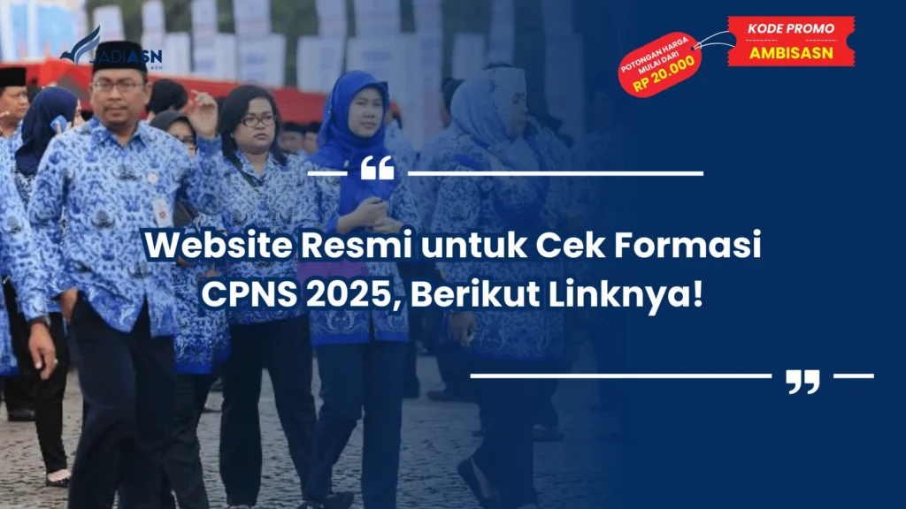 Website Resmi untuk Cek Formasi CPNS 2025, Berikut Linknya!