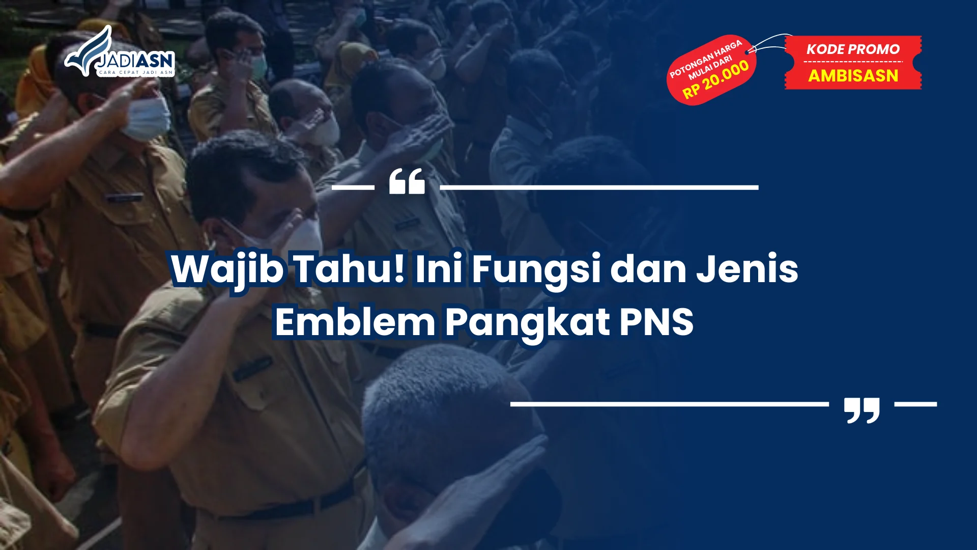 Wajib Tahu! Ini Fungsi dan Jenis Emblem Pangkat PNS