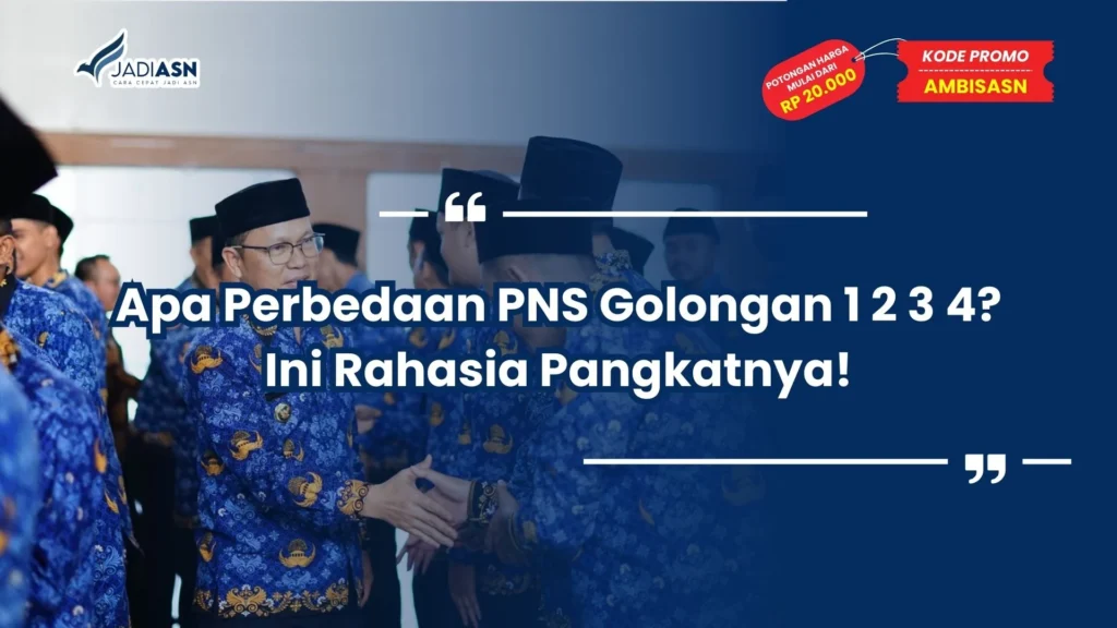 apa perbedaan pns golongan 1 2 3 4