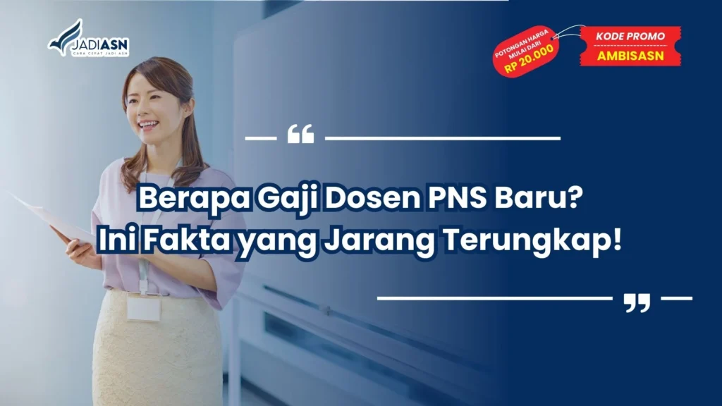 berapa gaji dosen pns baru