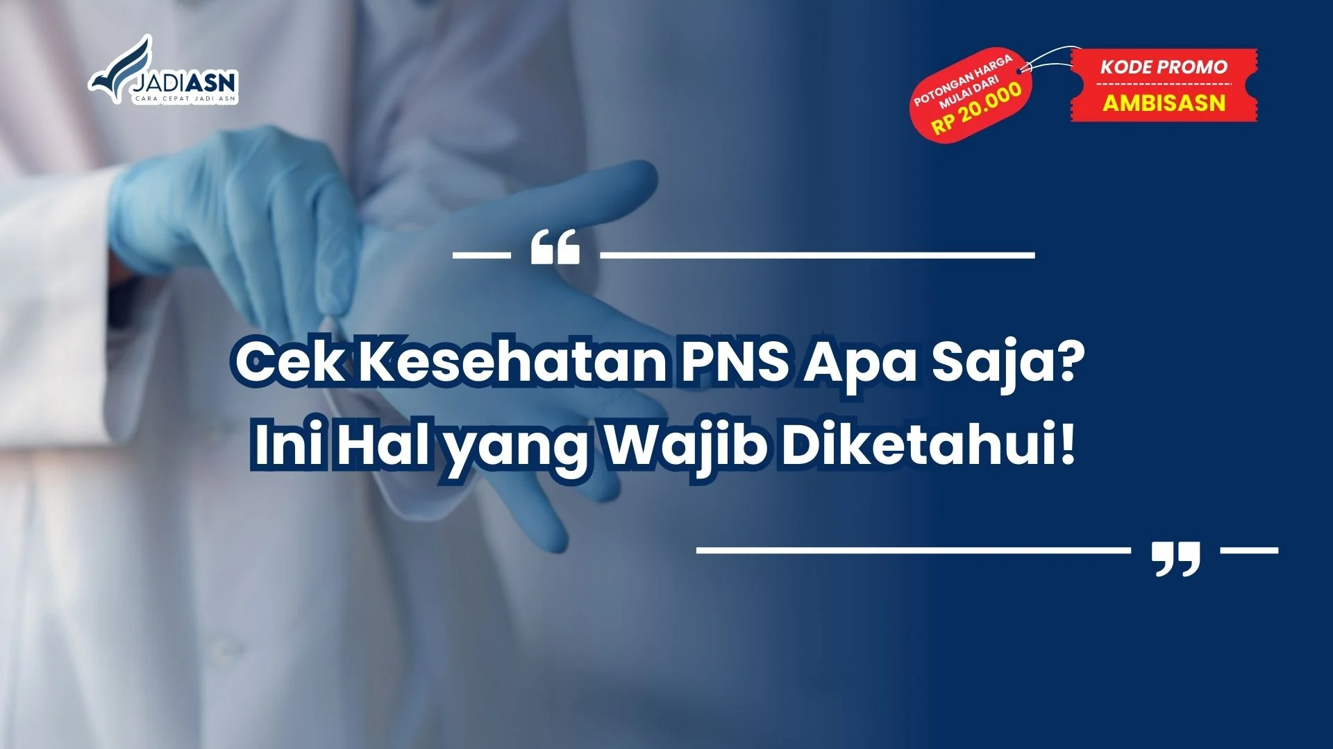 Cek Kesehatan PNS Apa Saja