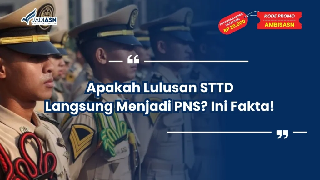 apakah lulusan sttd langsung menjadi pns