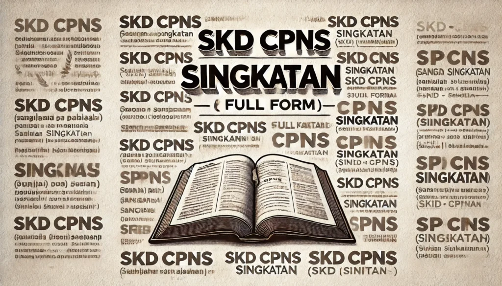 Skd cpns singkatan