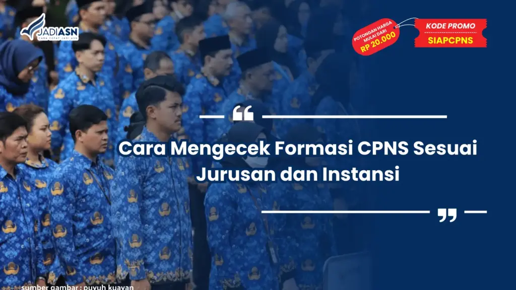 Cara Mengecek Formasi CPNS