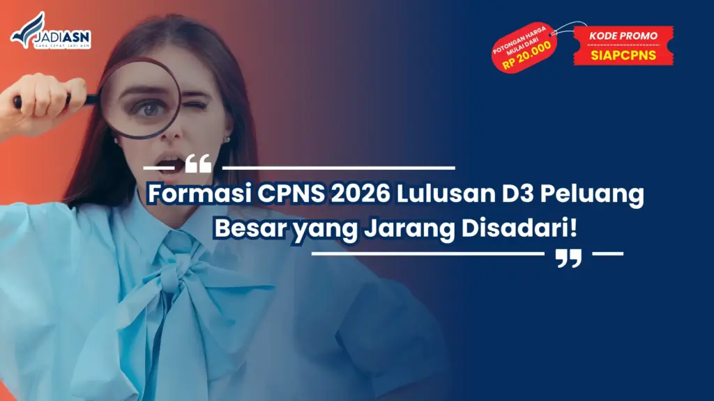 Formasi CPNS 2026 Lulusan D3
