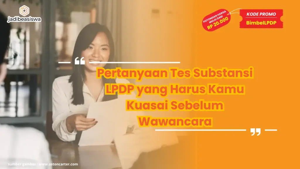 Pertanyaan Tes Substansi LPDP
