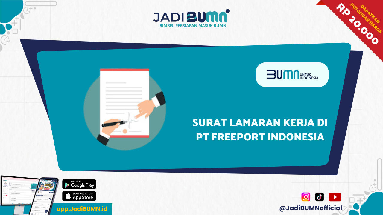 Surat Lamaran Kerja di PT Freeport Indonesia