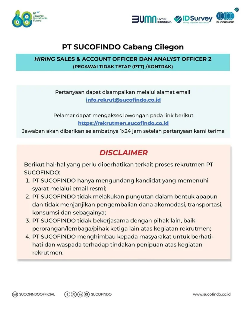PT SUCOFINDO