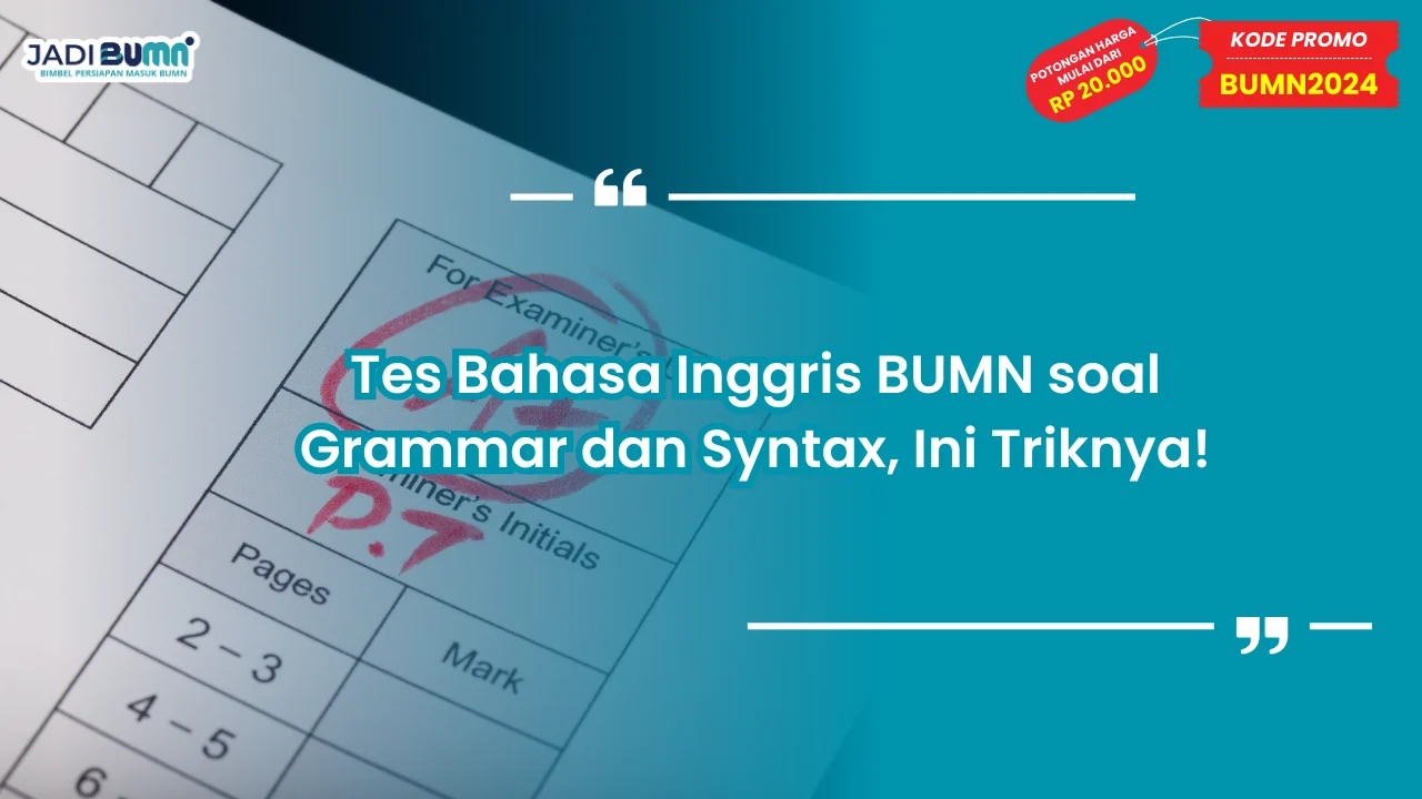 Tes Bahasa Inggris BUMN