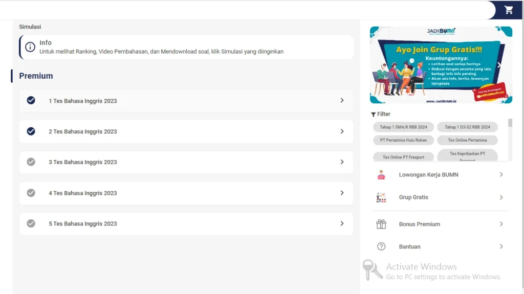 Bimbel BUMN Kabupaten Pohuwato 