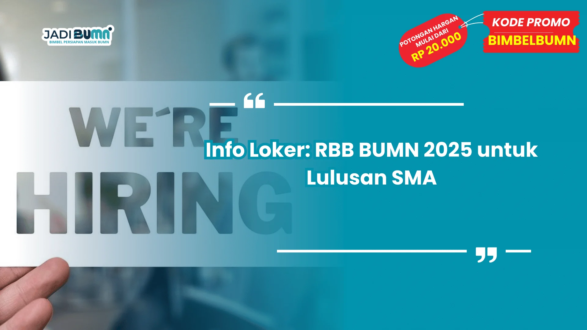 rbb bumn 2025 lulusan sma