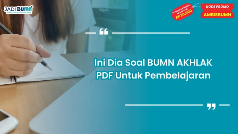 Soal BUMN AKHLAK PDF