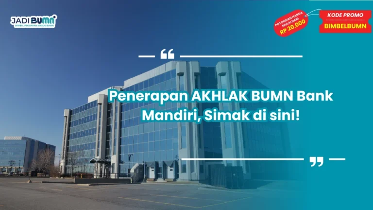 akhlak bumn bank mandiri