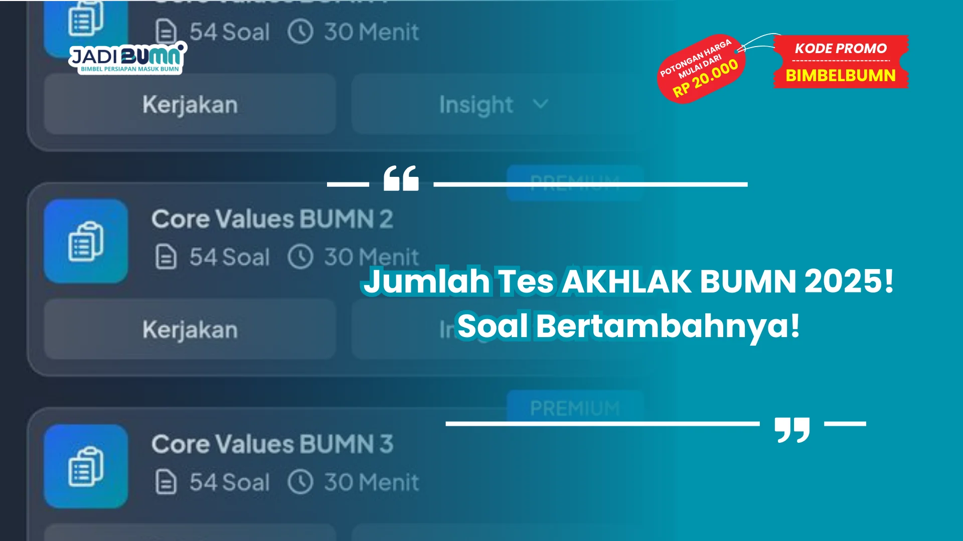 Kepanjangan Tes AKHLAK BUMN, Bocoran Tahapan Tes