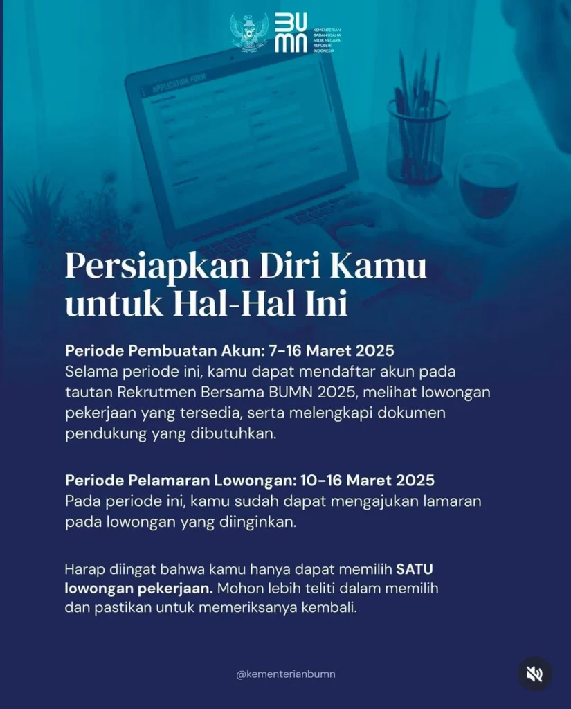 Timeline Rekrutmen Bersama BUMN