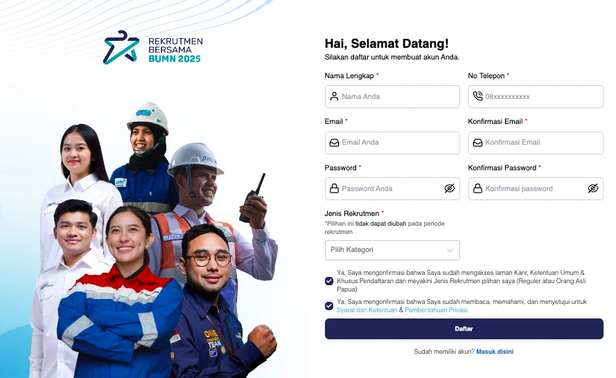 Hasil Seleksi Administrasi RBB BUMN 2025