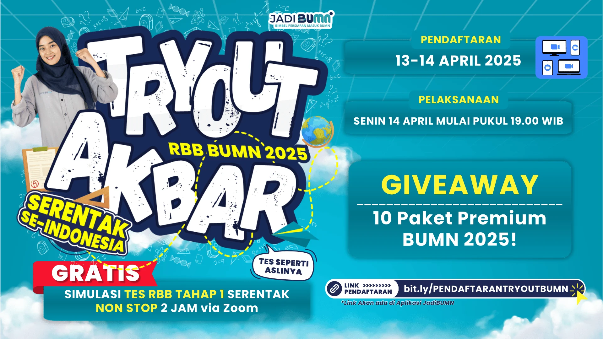 Tryout BUMN Gratis Mirip Tes Aslinya Klik untuk Daftar Jadi BUMN Tryout BUMN Gratis Mirip Tes Aslinya Klik untuk Daftar Jadi BUMN
