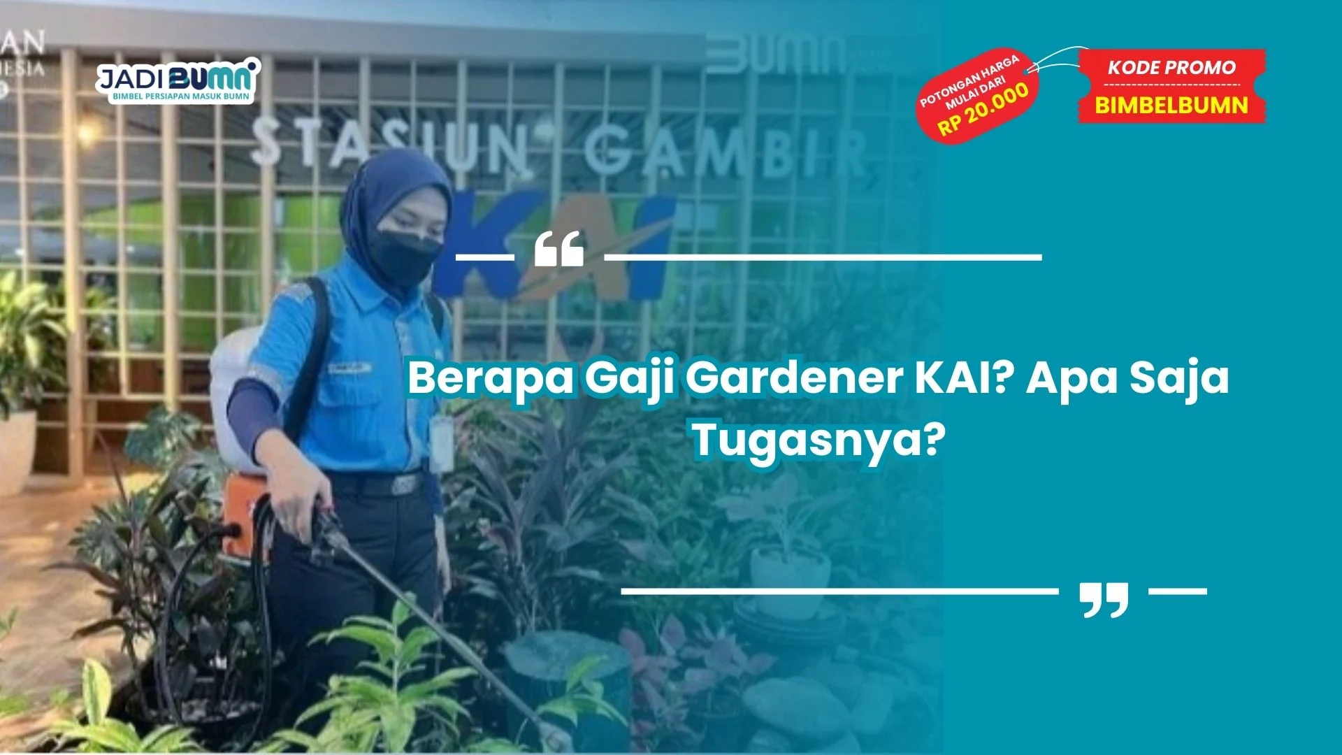Berapa gaji gardener KAI