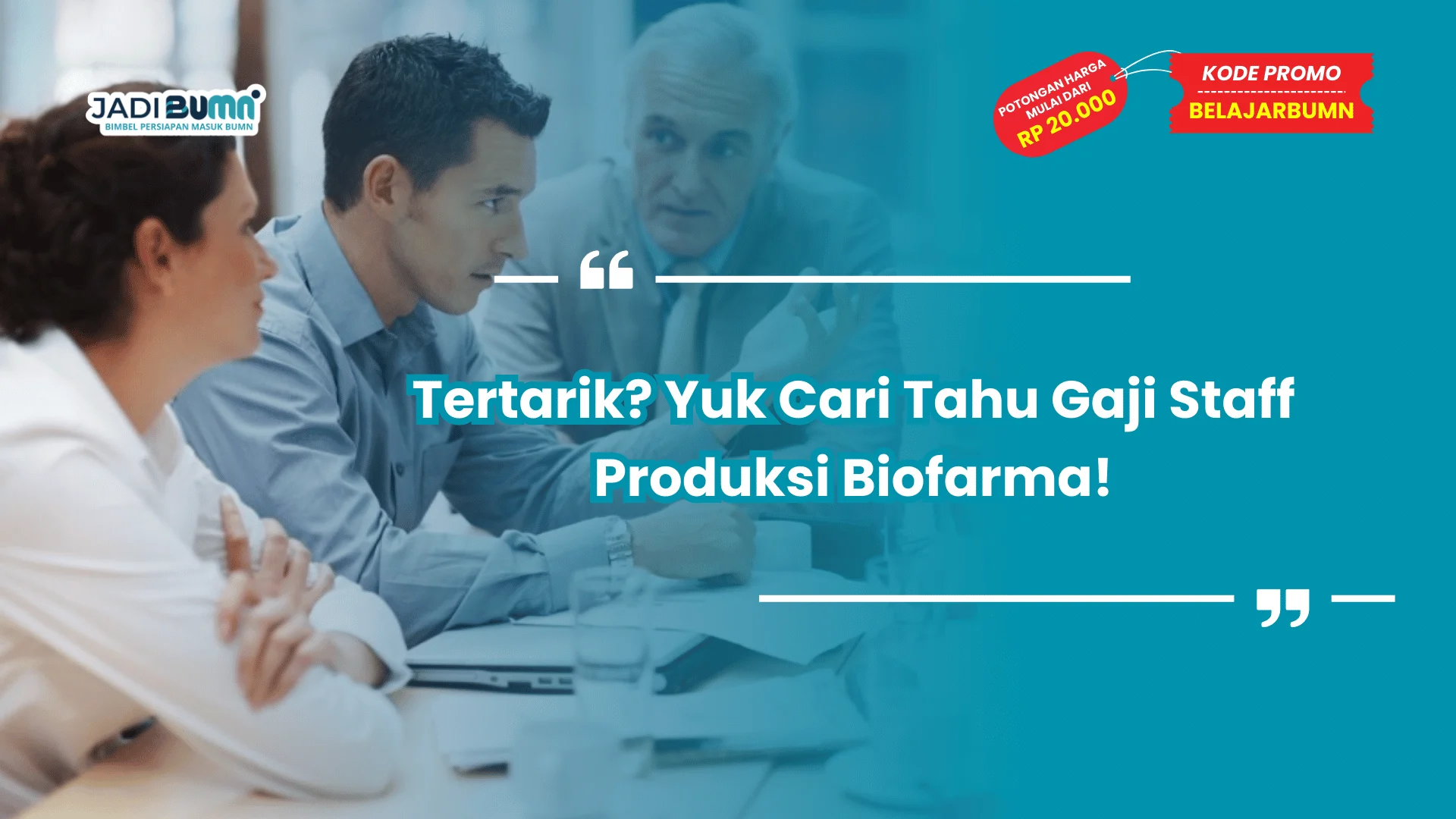 Tertarik? Yuk Cari Tahu Gaji Staff Produksi Biofarma!