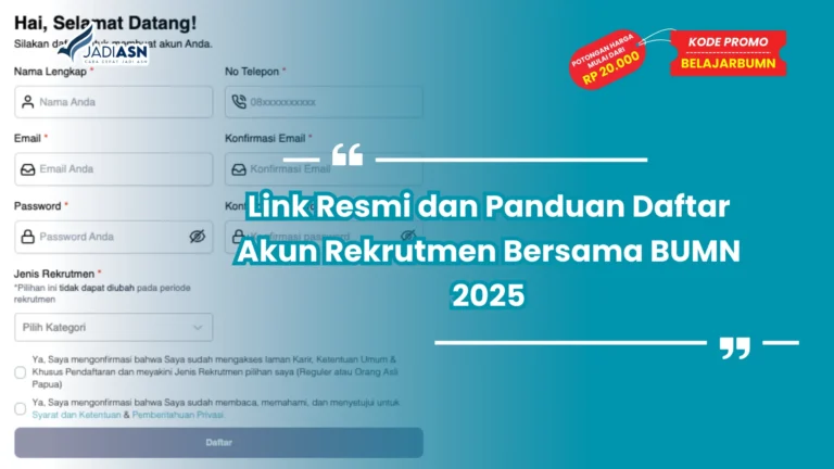Link Resmi Panduan Daftar Akun Rekrutmen Bersama BUMN 2025