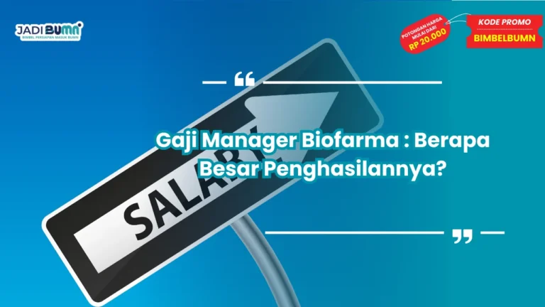 gaji manager biofarma
