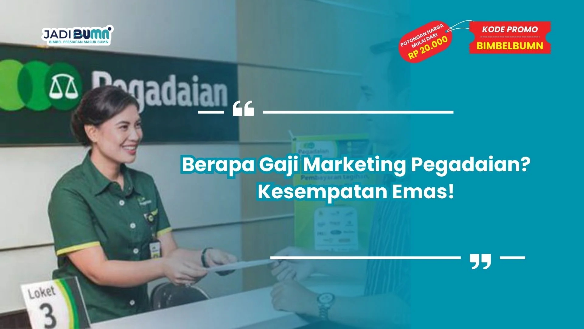 berapa gaji marketing Pegadaian