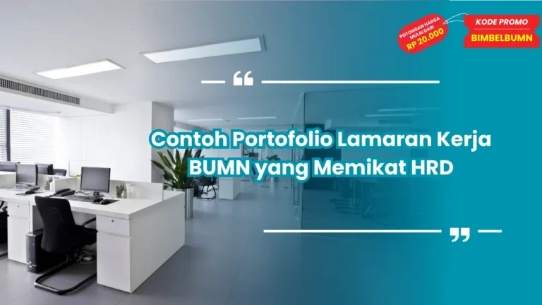 contoh portofolio lamaran kerja bumn