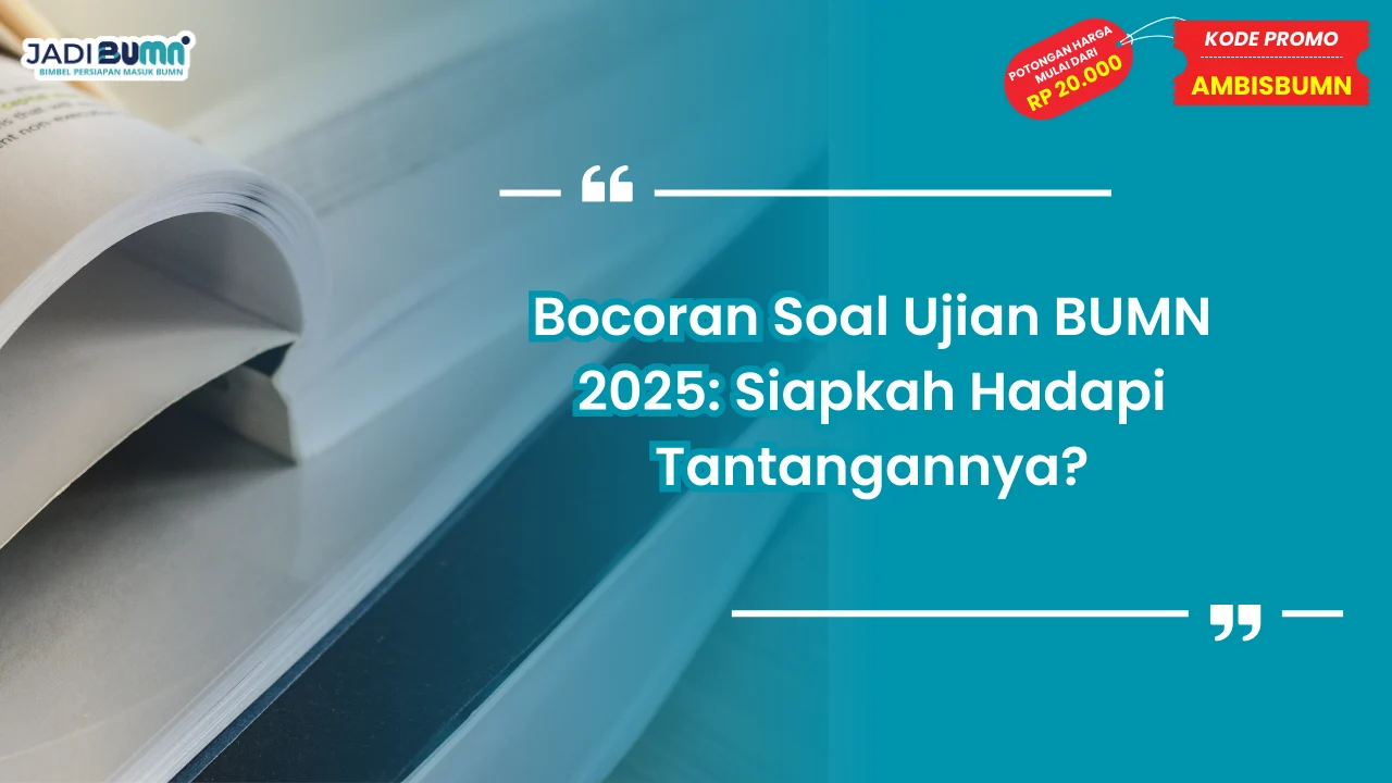 Soal ujian bumn