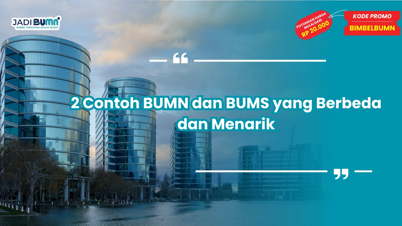 berikan 2 contoh bumn dan bums