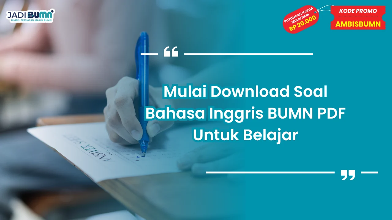 Download Soal Bahasa Inggris BUMN PDF