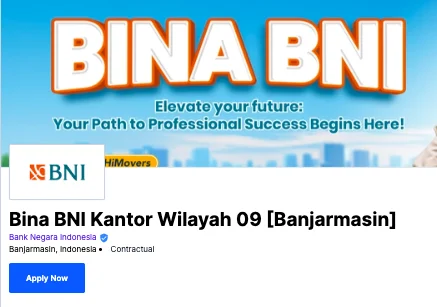Lowongan Magang BNI