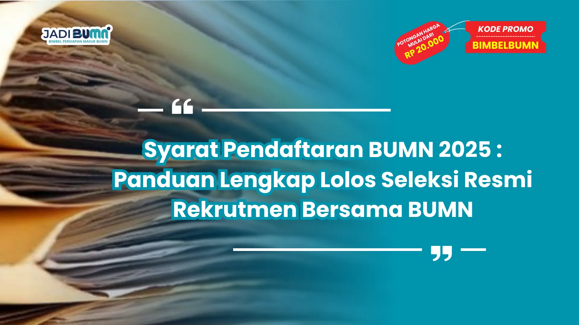syarat pendaftaran bumn