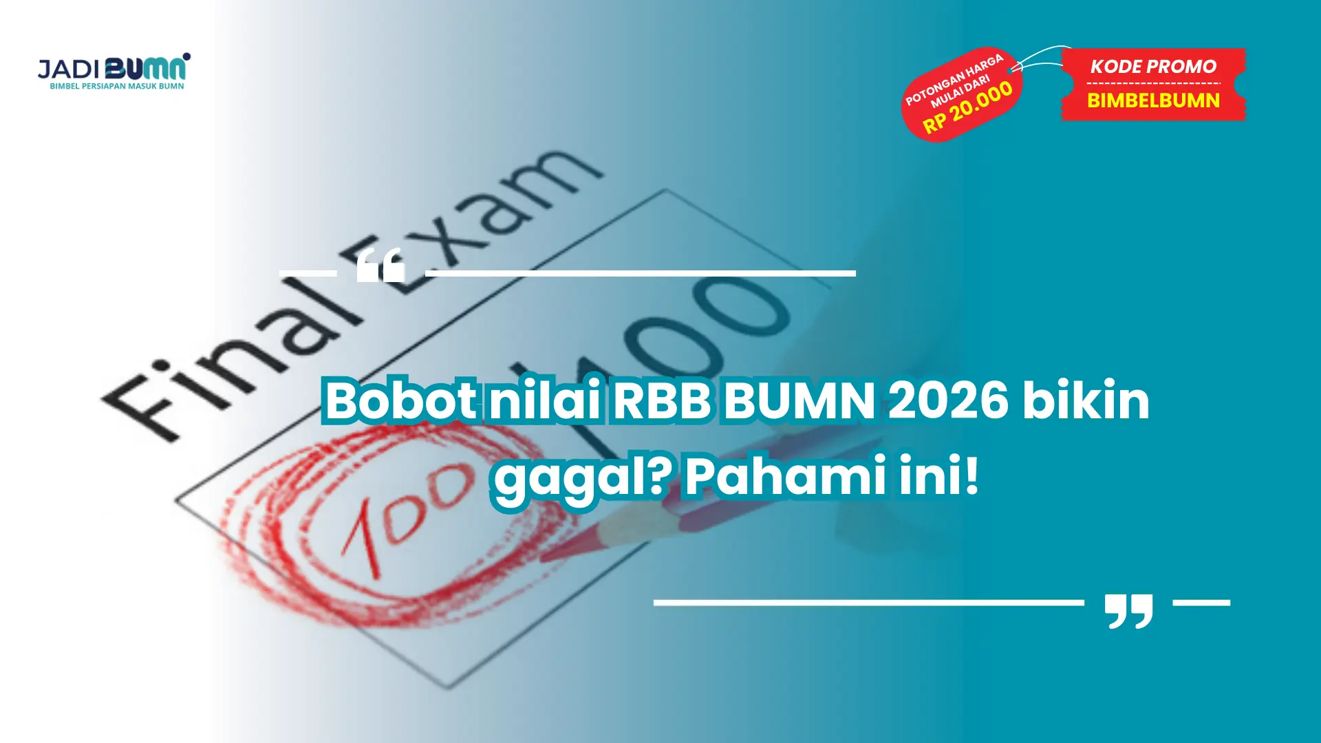 bobot nilai rbb bumn 2026