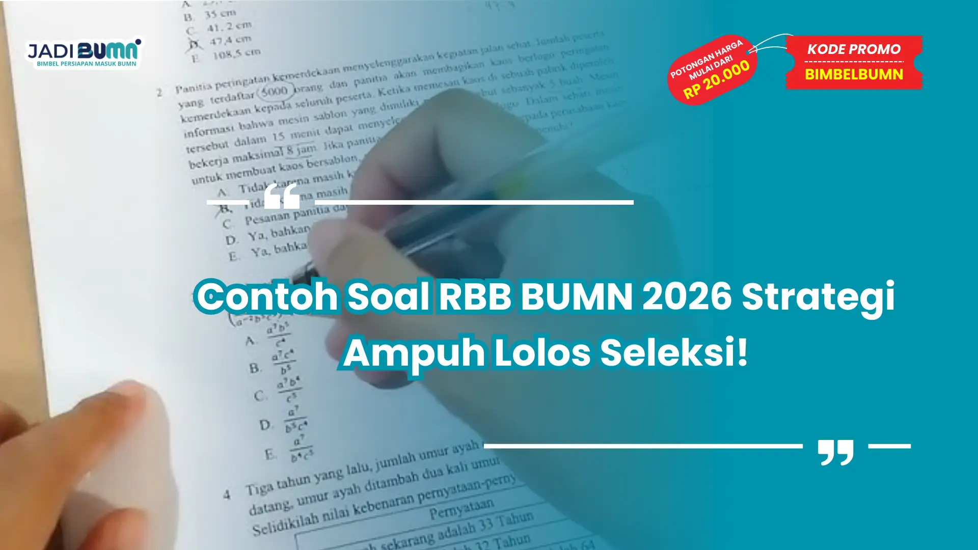 contoh soal rbb bumn 2026