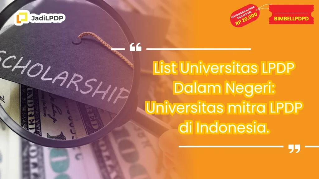 List Universitas LPDP Dalam Negeri