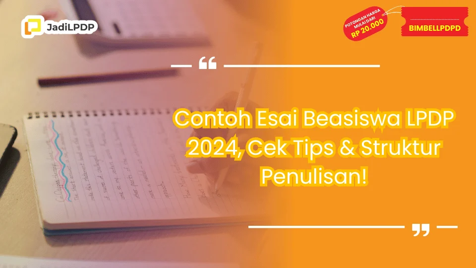 Contoh Esai Beasiswa LPDP