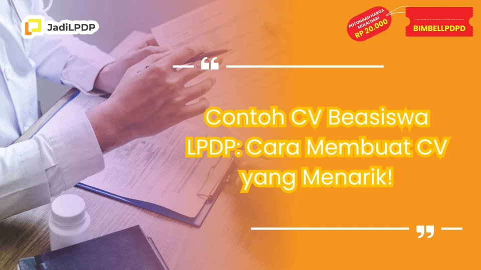 Contoh CV Beasiswa LPDP