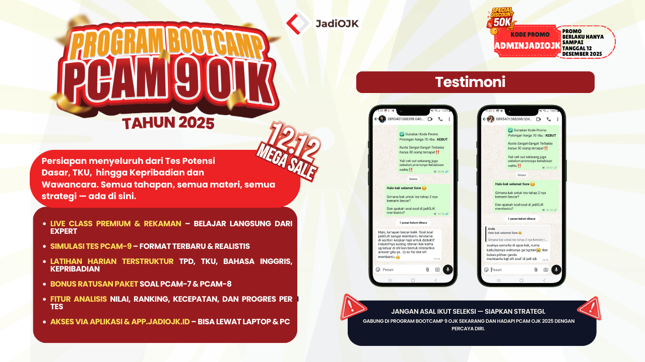 Program Bootcamp PCAM 9 OJK
