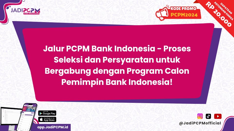 Jalur PCPM Bank Indonesia