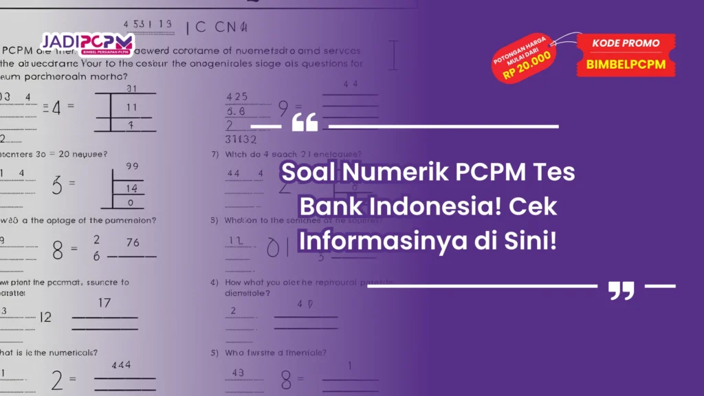Soal Numerik PCPM