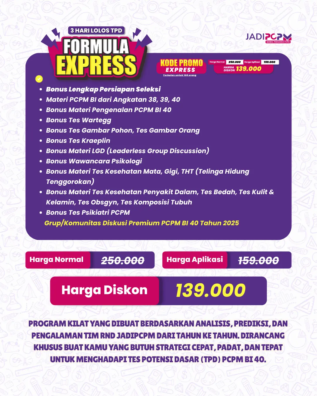 Promo PCPM BI 40