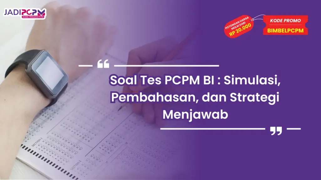 soal tes pcpm bi