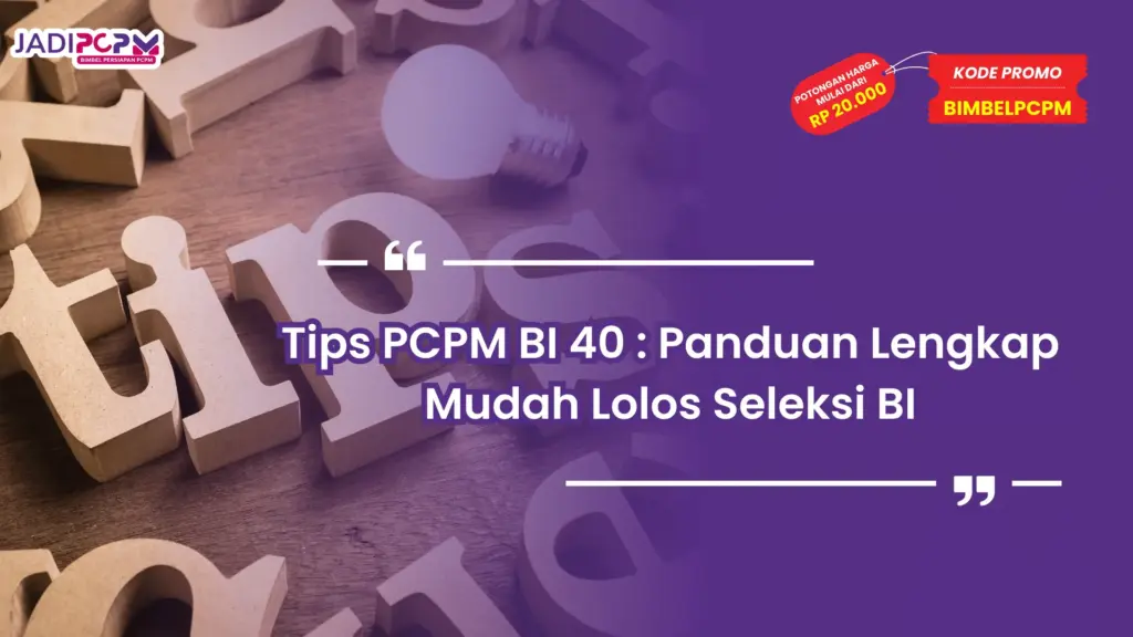 Tips PCPM BI 40