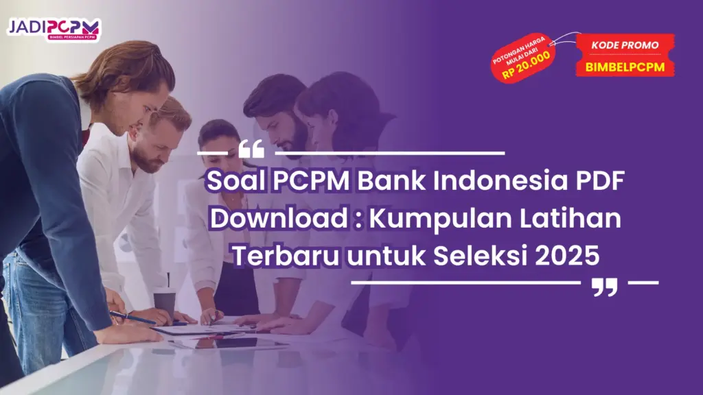 soal pcpm bank indonesia pdf download
