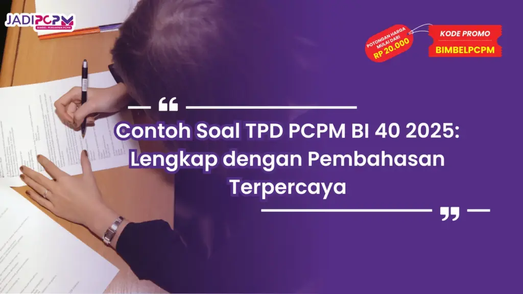 Contoh Soal TPD PCPM