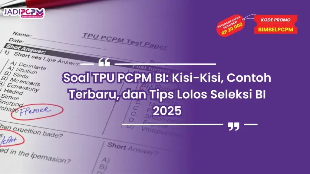 soal tpu pcpm bi