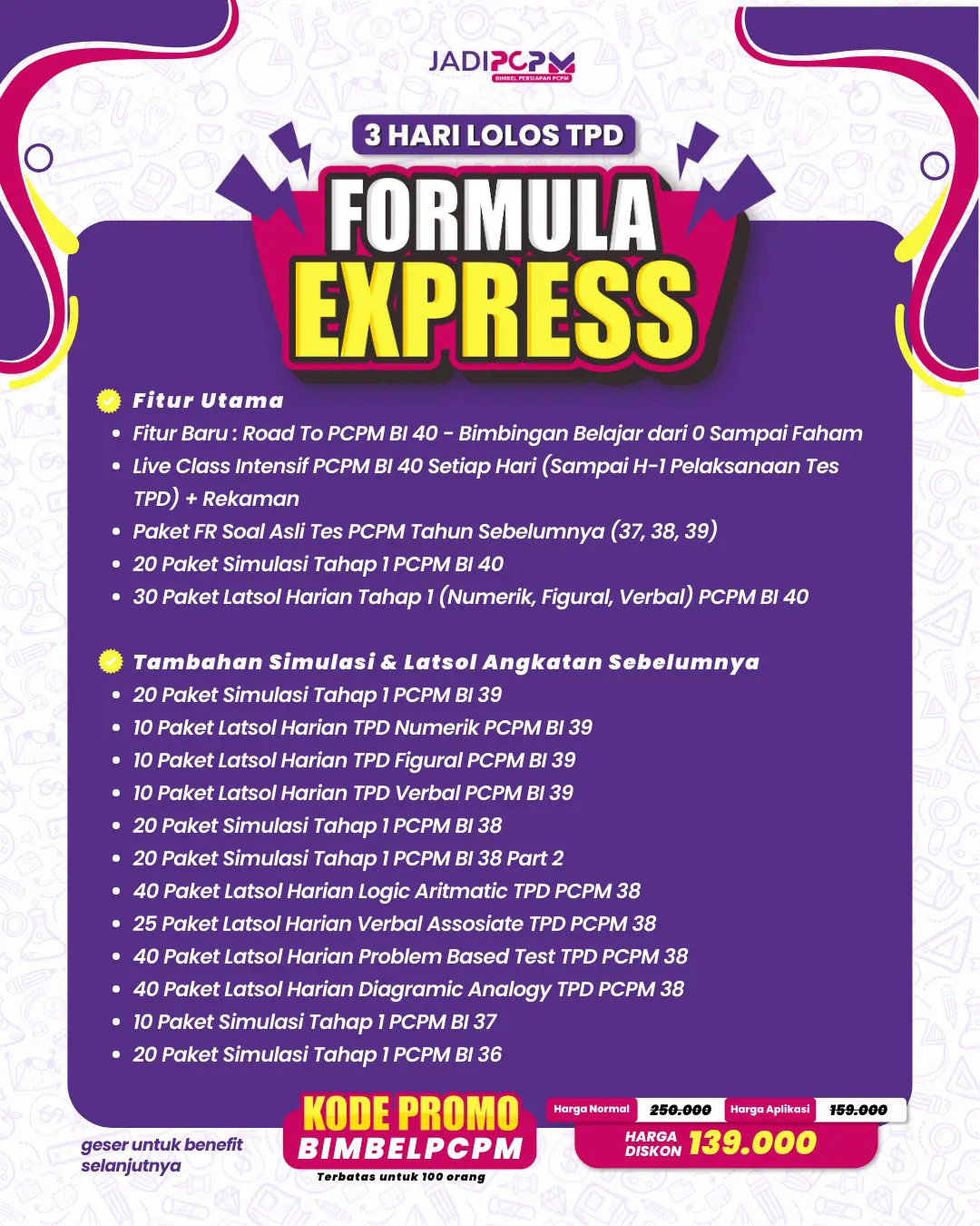Promo PCPM BI 40