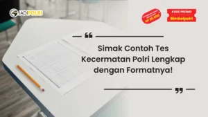 contoh tes kecermatan polri