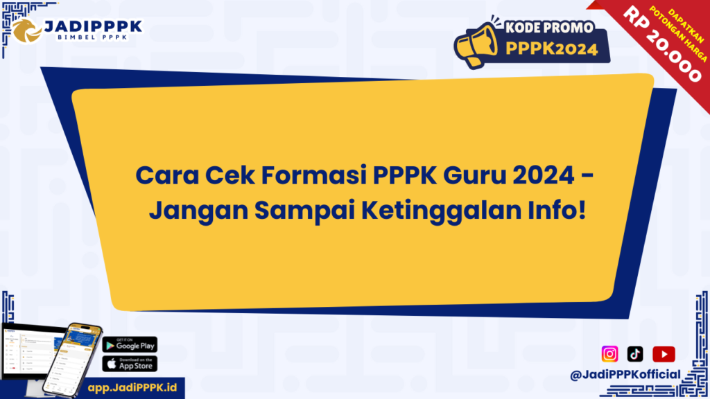 Cara Cek Formasi PPPK Guru 2024