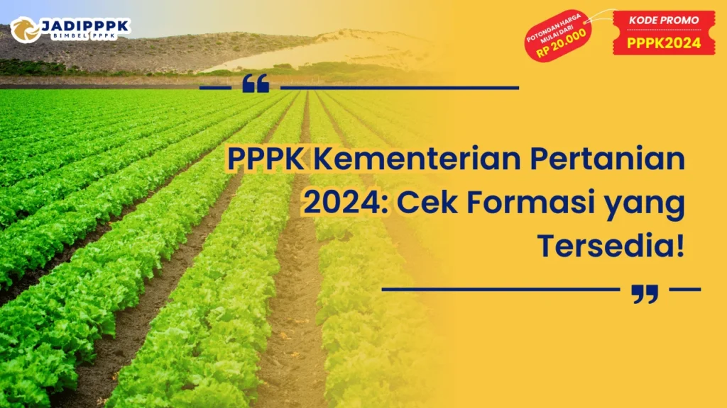 PPPK Kementerian Pertanian 2024